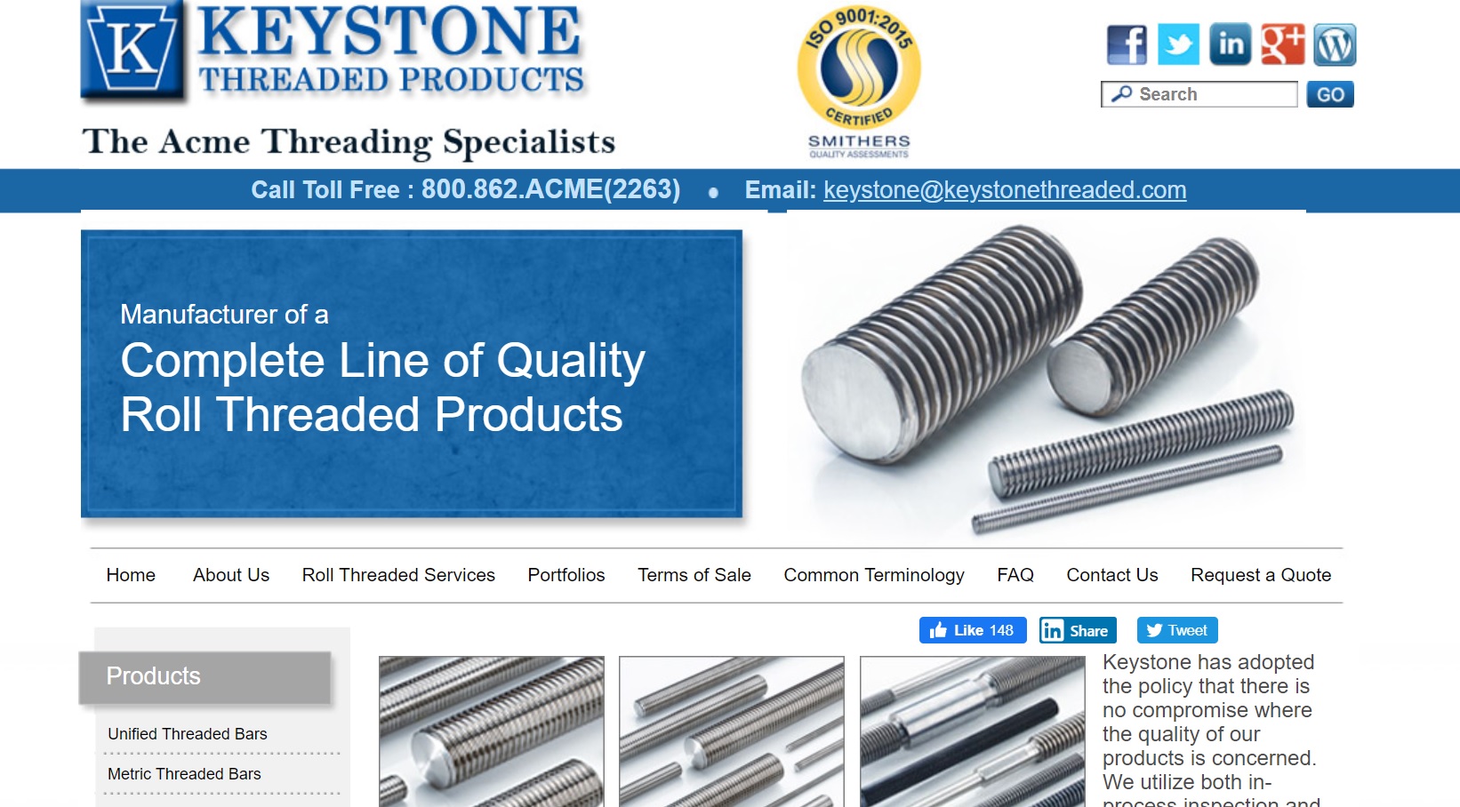 Keystone Threaded Products Ball Screws